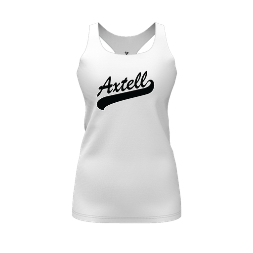 [CUS-DFW-RCBK-PER-WHT-FYS-LOGO1] Racerback Tank Top (Female Youth S, White, Logo 1)