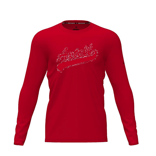 [CUS-DRIF-TEES-PER-CNK-LSL-RED-YXS-LOGO1] Dri Fit Performance T-Shirt (Youth XS, Red, Logo 1, Long Sleeve)