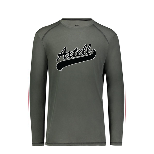 [6845.98D.S-LOGO1] Men's SoftTouch Long Sleeve (Adult S, Gray, Logo 1)