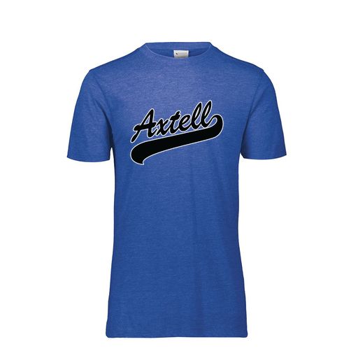 [FTSCUBRY-YS-LOGO1] Decker Youth Tri-Blend T-Shirt - Short Sleeve (Youth S, Royal, Logo 1)