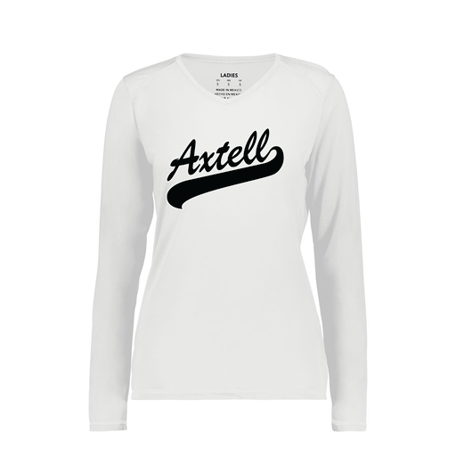 [6847.005.XS-LOGO1] Women's SoftTouch Long Sleeve (Female Adult XS, White, Logo 1)