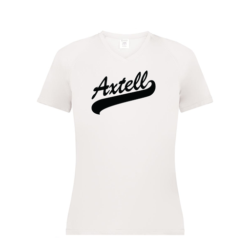 [2792.005.XS-LOGO1] Ladies Smooth Sport V-Neck T-Shirt (Female Adult XS, White, Logo 1)