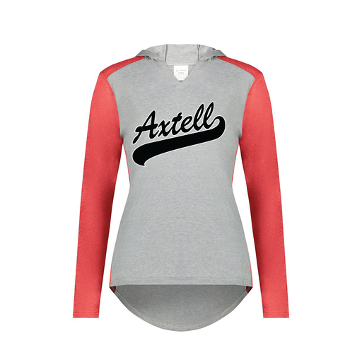 [6902.27V.XS-LOGO1] Ladies Vintage Hoodie (Female Adult XS, Red, Logo 1)
