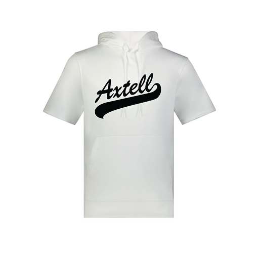 [6871.005.S-LOGO1] Men's Dri Fit Short Sleeve Hoodie (Adult S, White, Logo 1)