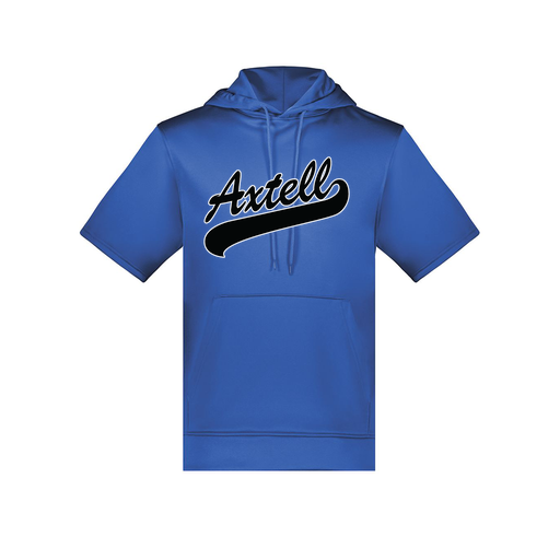 [6871.060.S-LOGO1] Men's Dri Fit Short Sleeve Hoodie (Adult S, Royal, Logo 1)