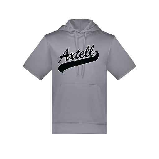 [6871.059.S-LOGO1] Men's Dri Fit Short Sleeve Hoodie (Adult S, Gray, Logo 1)