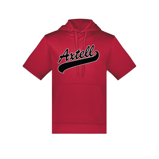 [6871.083.S-LOGO1] Men's Dri Fit Short Sleeve Hoodie (Adult S, Red, Logo 1)