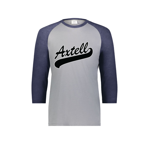 [6880.29V.S-LOGO1] Youth Vintage 3/4 T-Shirt (Youth S, Navy, Logo 1)