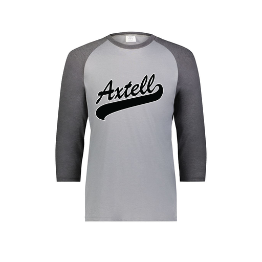 [6880.30V.S-LOGO1] Youth Vintage 3/4 T-Shirt (Youth S, Gray, Logo 1)
