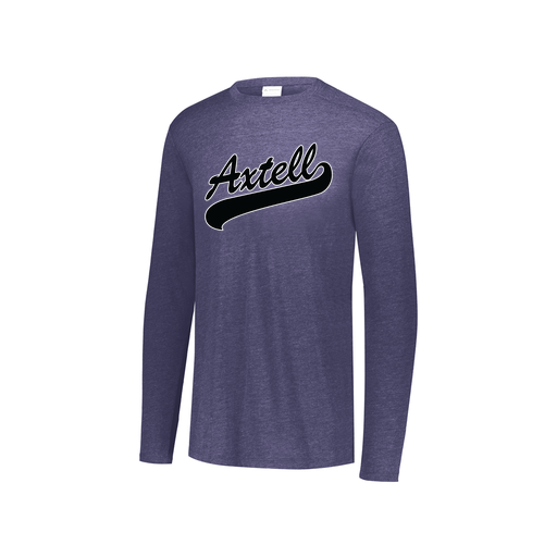 [3076.72N.S-LOGO1] Youth LS Ultra-blend T-Shirt (Youth S, Navy, Logo 1)