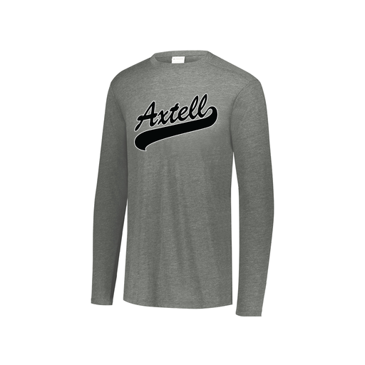 [FTLCUBGY-YS-LOGO1] Decker Youth Tri-Blend T-Shirt - Long Sleeve (Youth S, Gray, Logo 1)