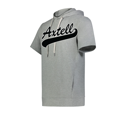 [222605-SIL-YS-LOGO1] YOUTH VENTURA SOFT KNIT SHORT SLEEVE HOODIE (Youth S, Silver, Logo 1)